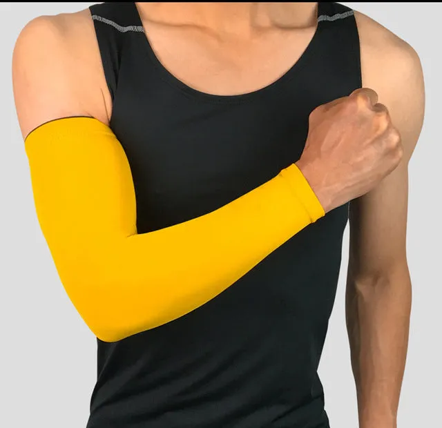 1PCS High Elastic Basketball Arm Sleeve Armband Soccer Volleyball Elbow Support Brace Cotovelo De Basquete Sports Safety