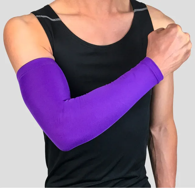 1PCS High Elastic Basketball Arm Sleeve Armband Soccer Volleyball Elbow Support Brace Cotovelo De Basquete Sports Safety