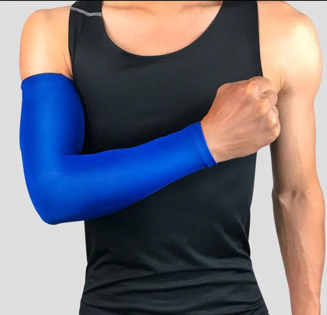 1PCS High Elastic Basketball Arm Sleeve Armband Soccer Volleyball Elbow Support Brace Cotovelo De Basquete Sports Safety