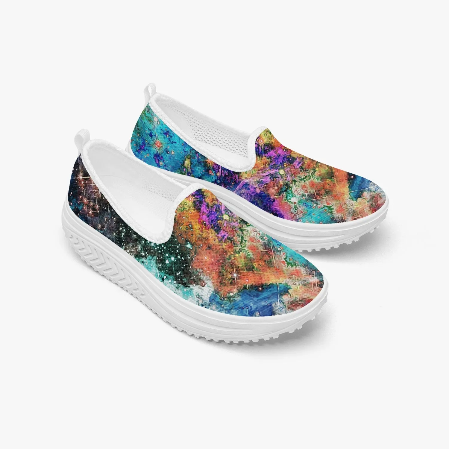 Acquiesce Apothos Psychedelic Split-Style Women's Slip-On Mesh Rocking Shoes