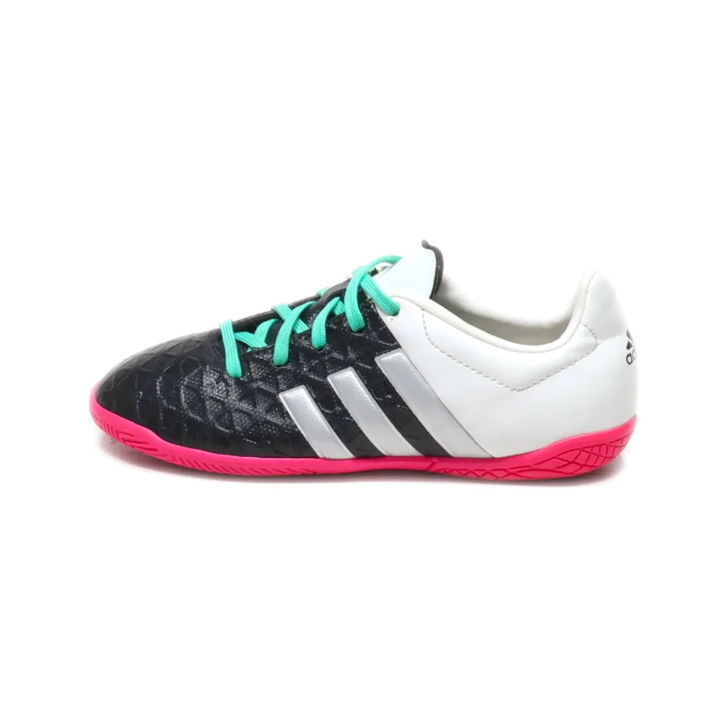 Adidas Ace 15.4 In J Buty Halowe Sport Shoes Leather Black Colour For Kids