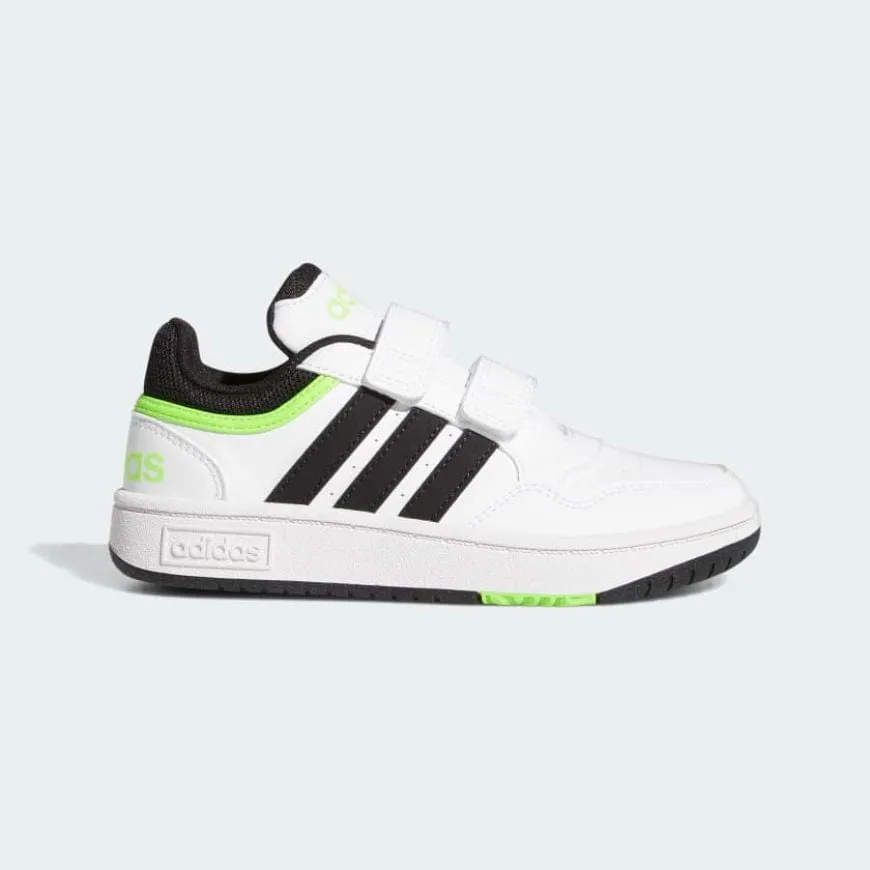 Adidas Hoops 3.0 Ps-Boys Basketball Shoes White/Black