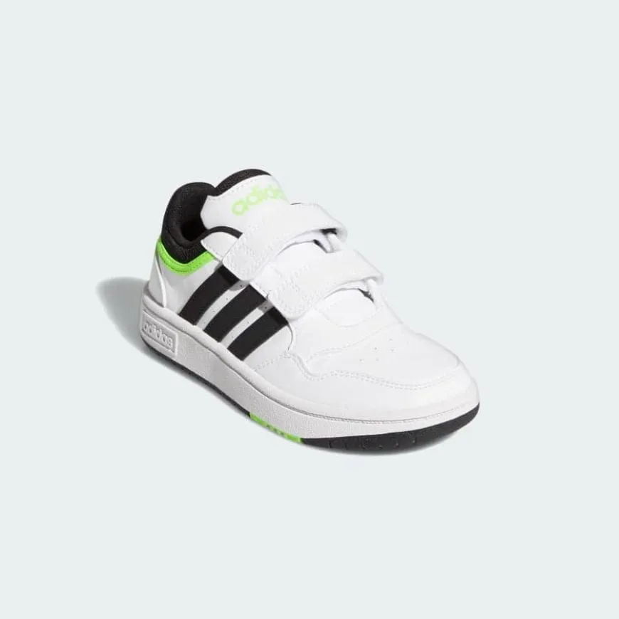 Adidas Hoops 3.0 Ps-Boys Basketball Shoes White/Black