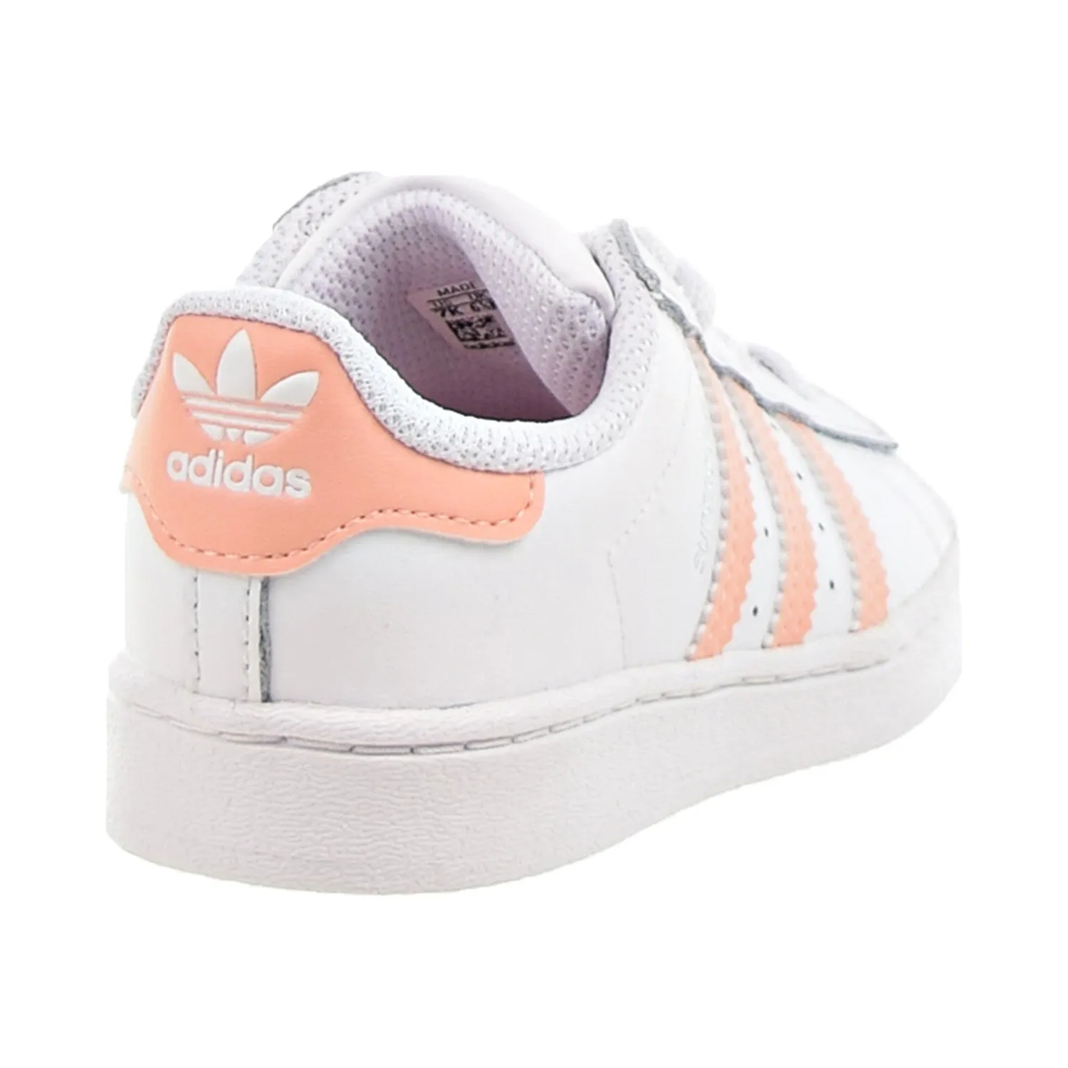 Adidas Superstar EL I Toddlers' Shoes Footwear White-Haze Coral-Footwear White