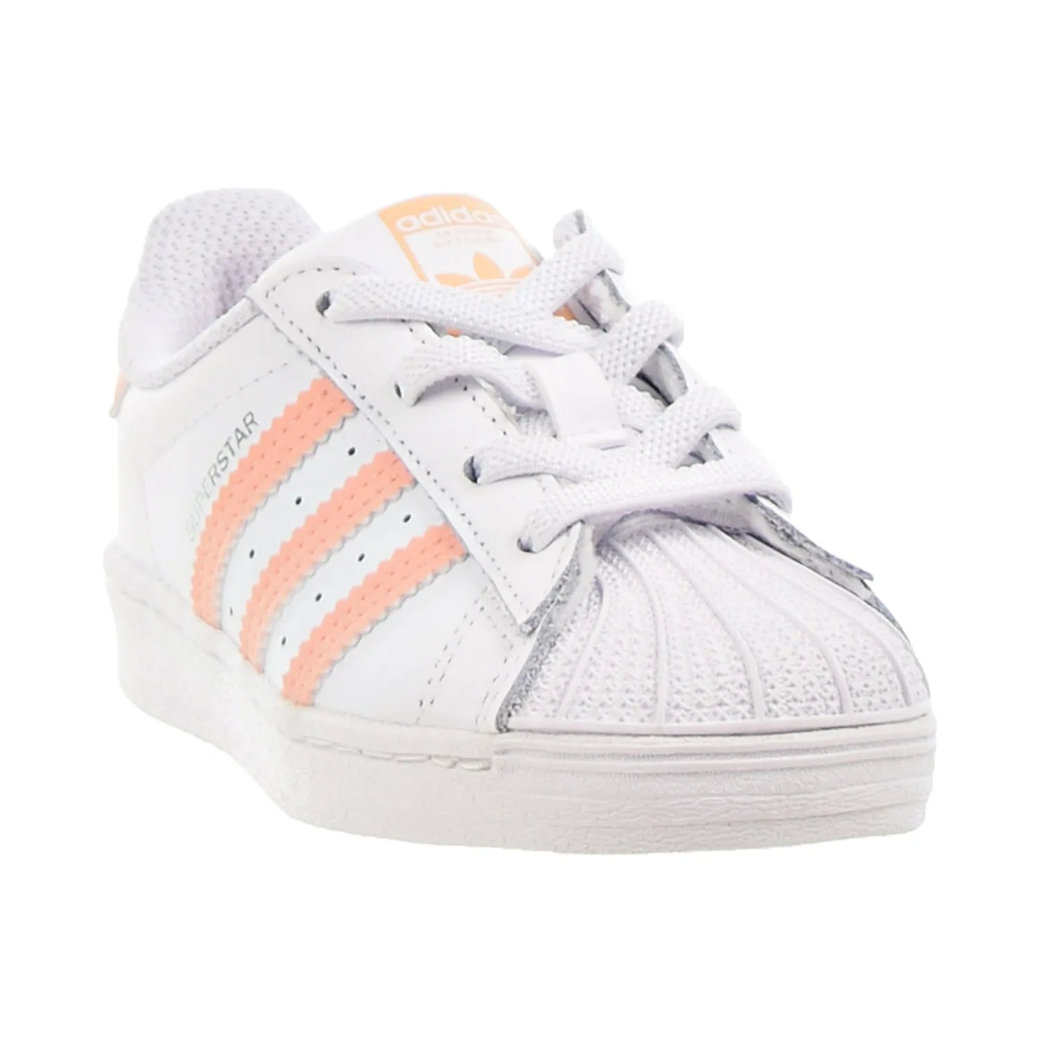 Adidas Superstar EL I Toddlers' Shoes Footwear White-Haze Coral-Footwear White