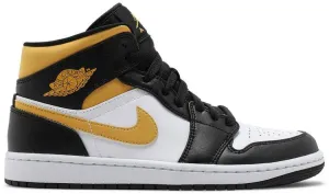 Air Jordan 1 Mid  Black University Gold  554724-177