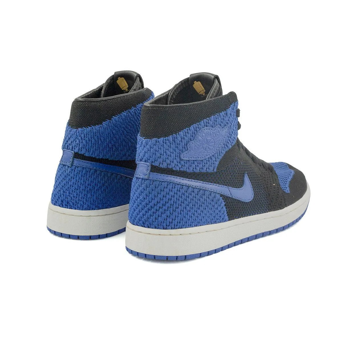 Air Jordan 1 Retro Og Flyknit High-Top Sneakers Fabric Blue Colour For Men