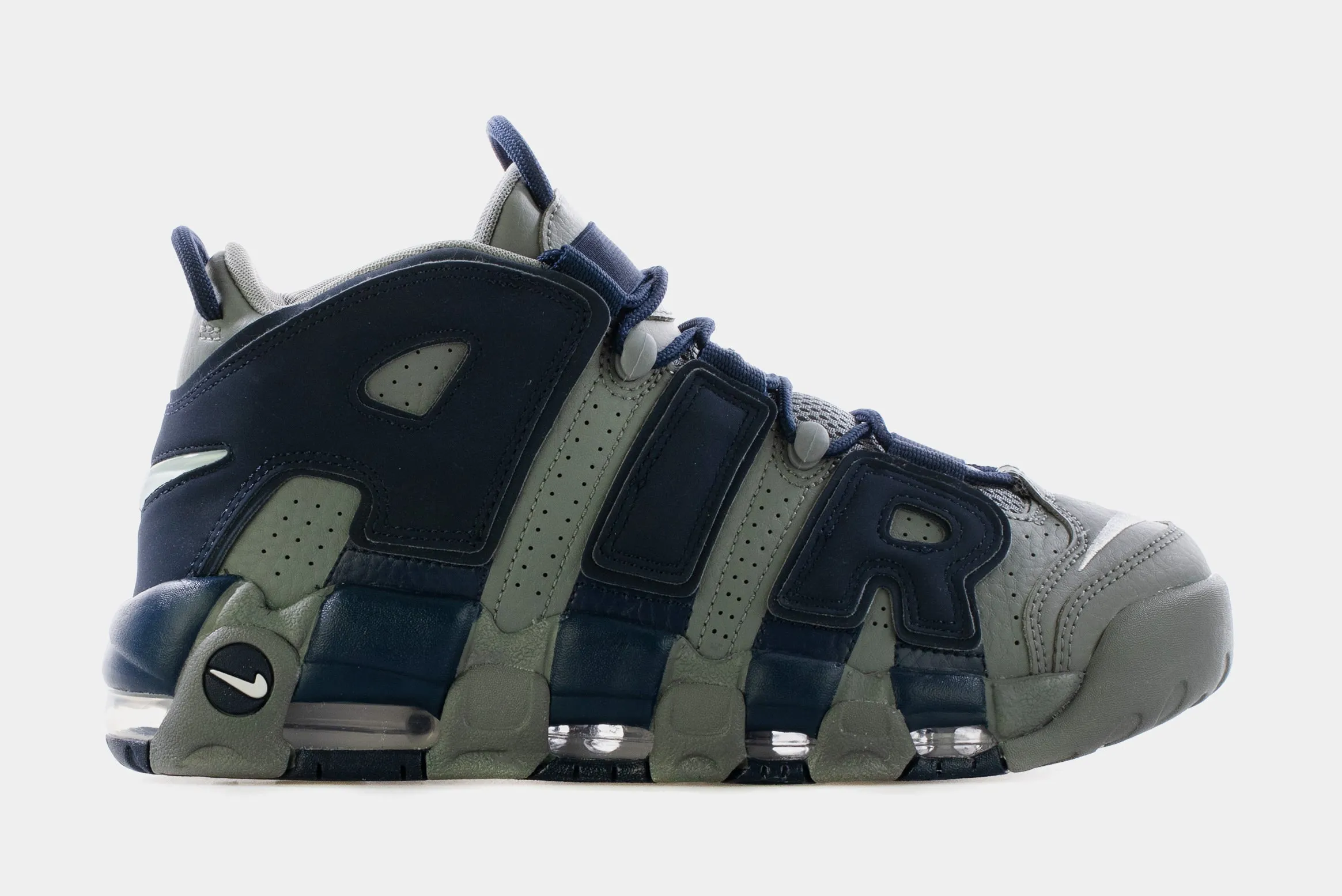 Air More Uptempo '96 Mens Basketball Shoe (Cool Grey/Midnight Navy/White)