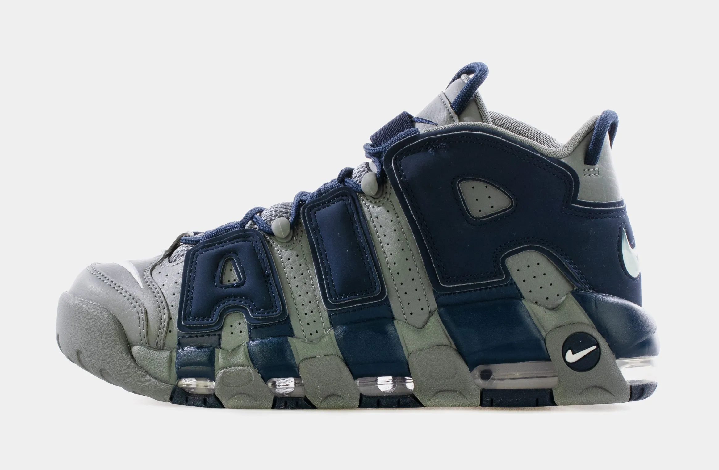 Air More Uptempo '96 Mens Basketball Shoe (Cool Grey/Midnight Navy/White)