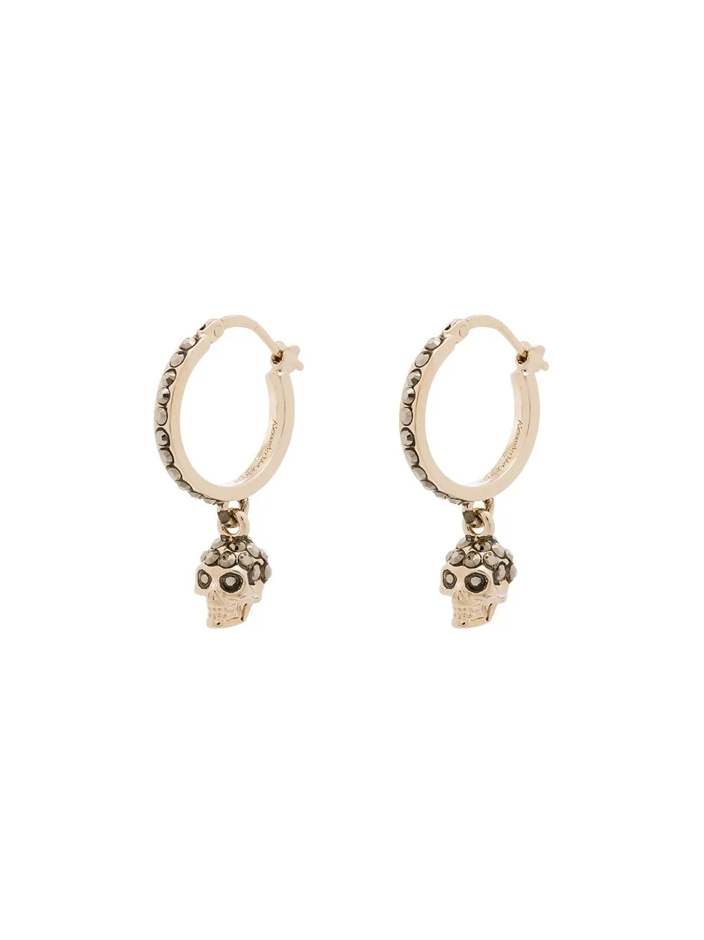 ALEXANDER MCQUEEN Skull Hoop Earrings