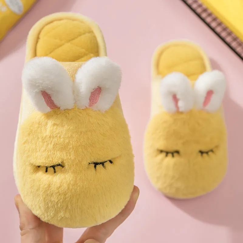 Animal Boys and Girls Indoor Furry Slippers Home Furry Children's Cotton Slippers