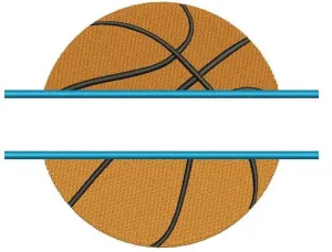 Basketball Split Machine Embroidery Digitized Design Filled Pattern - Instant Download - 4x4 , 5x7, 6x10