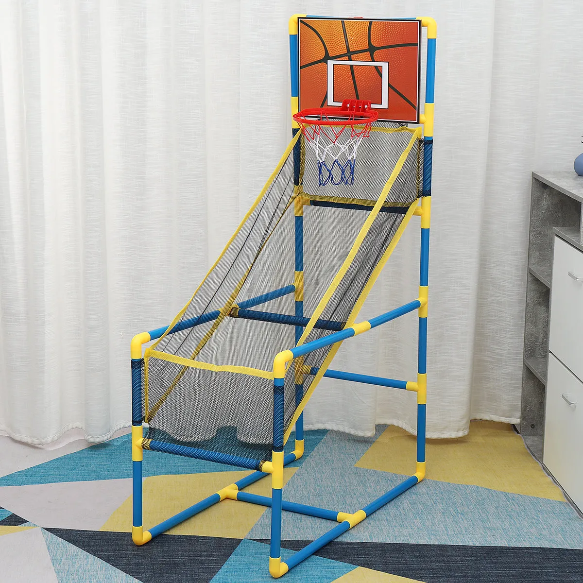 Children Lightweight Portable Easy Assemble Basketball Stand Adjustable