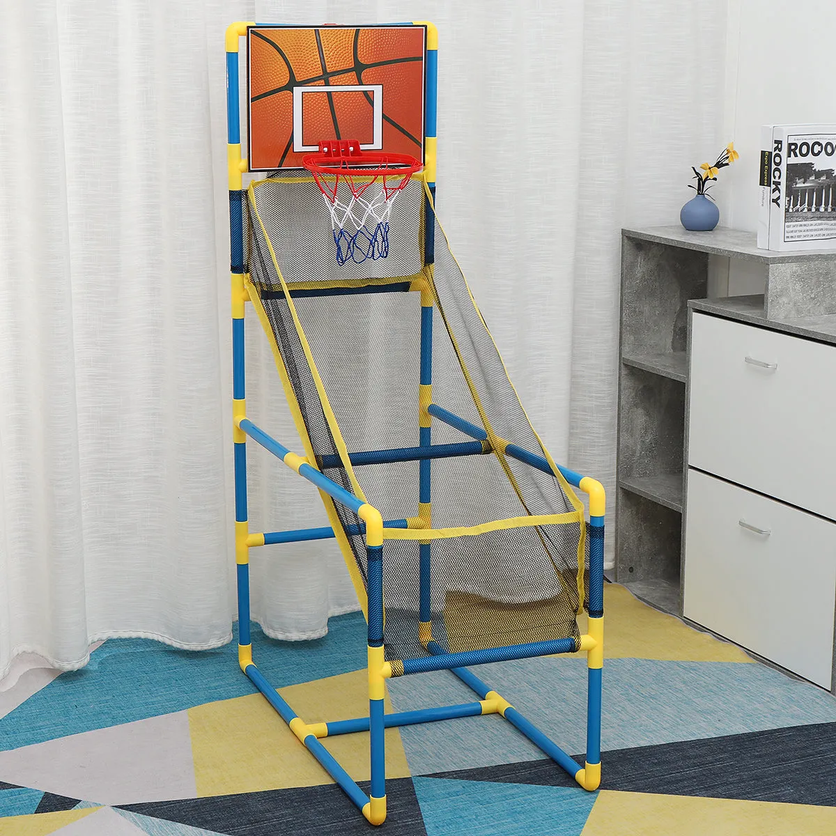 Children Lightweight Portable Easy Assemble Basketball Stand Adjustable