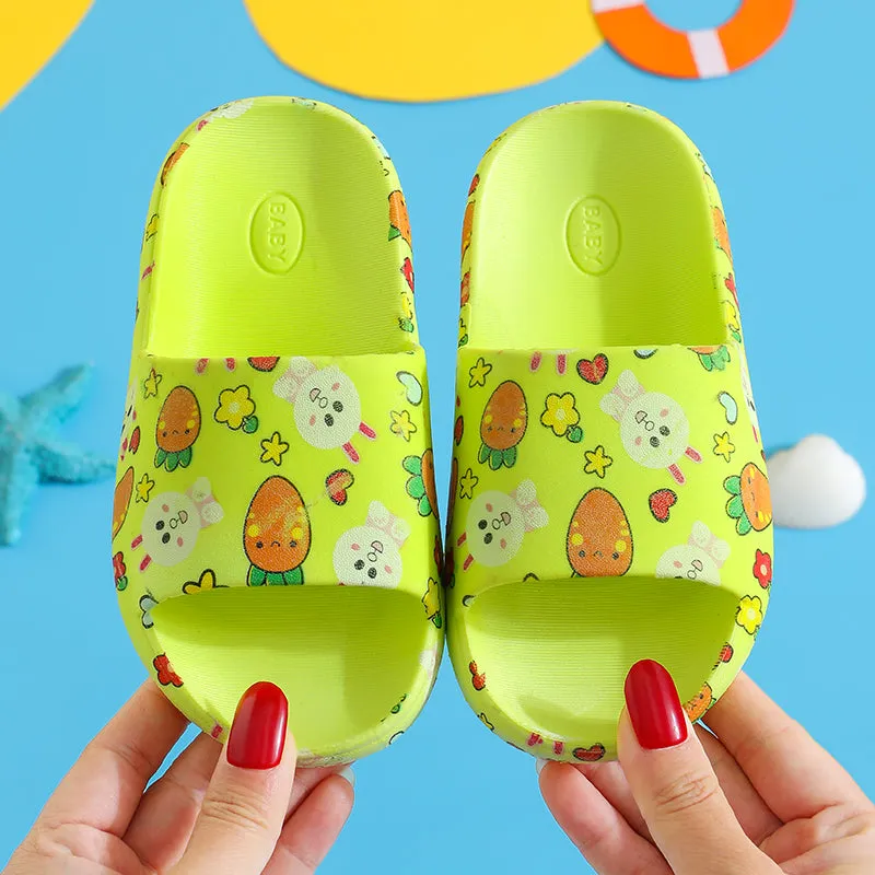 Children'S Slippers Summer New Boy Cartoon Car Baby Sandals Kids Indoor Non-Slip Girls Hole Shoes