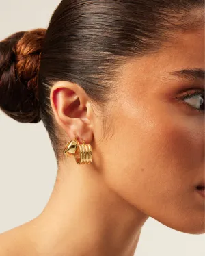 CINDY EARRING 2 PACK - GOLD PLATED 18K