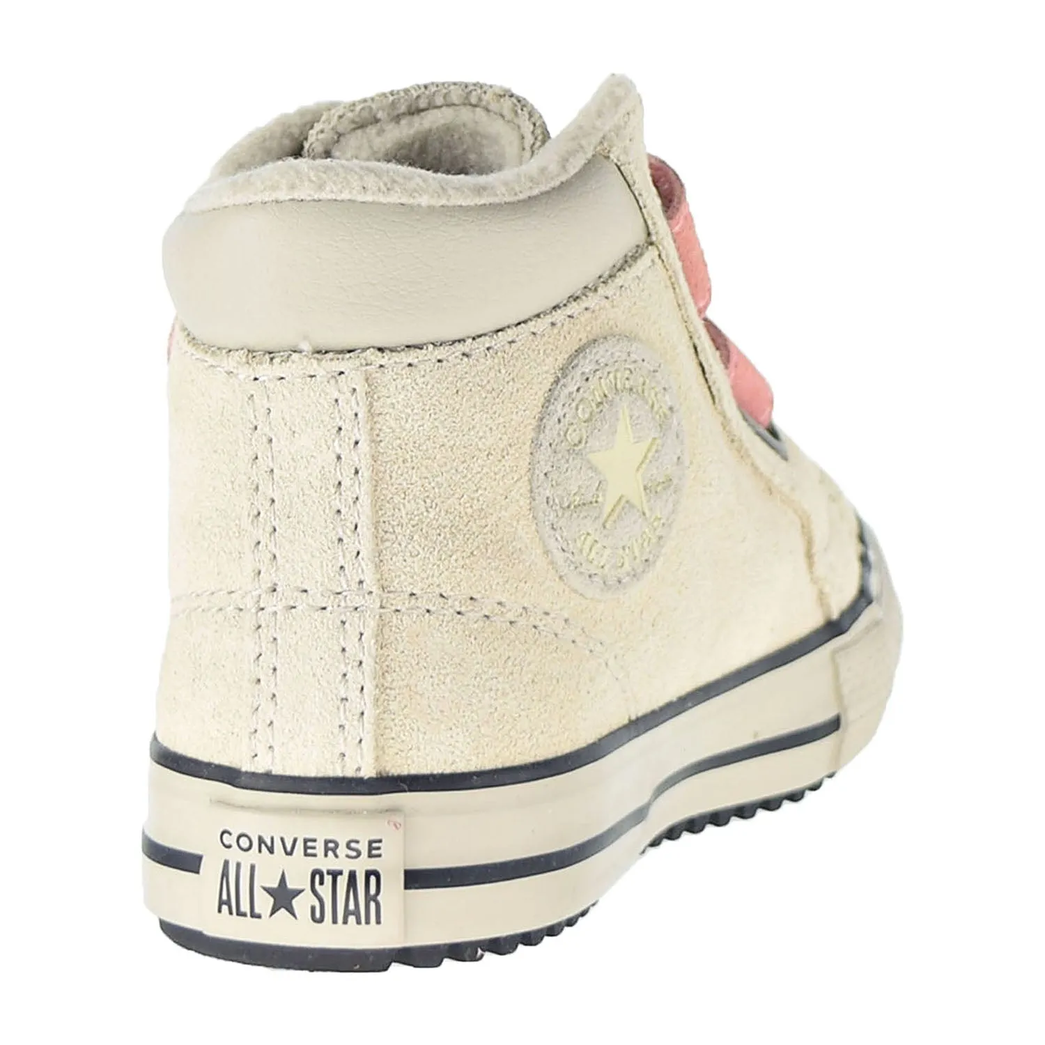 Converse Chuck Taylor AS Hook And Loop PC Boot Hi Toddler Shoes Natural Ivory