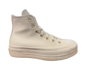 Converse sneakers alta con zeppa 
Chuck Taylor All Star Lift A03719C bianco