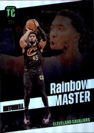 Donovan Mitchell, #201, Rainbow Masters, 2024 Panini Top Class Basketball NBA