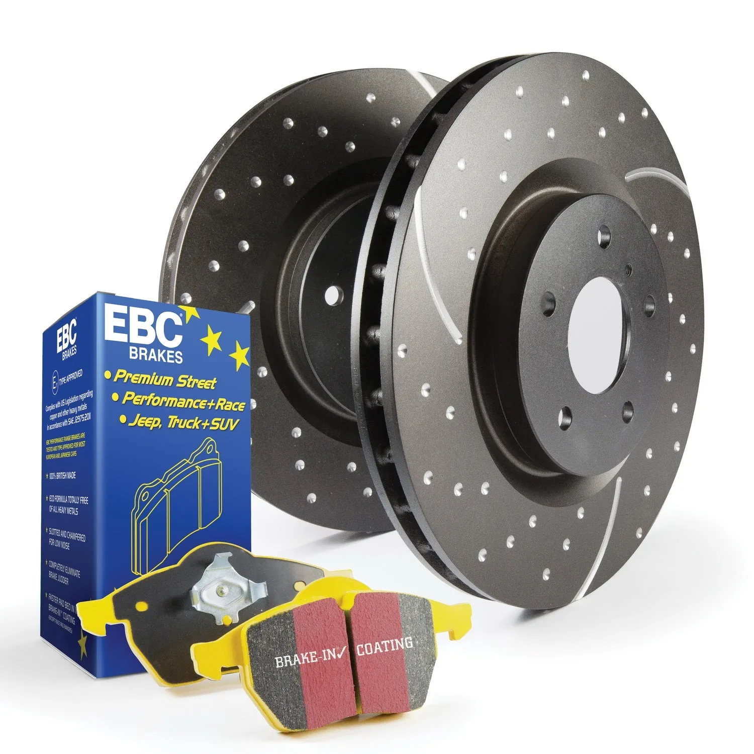 EBC Brakes S5KF1063 S5 Kits Yellowstuff And GD Rotors