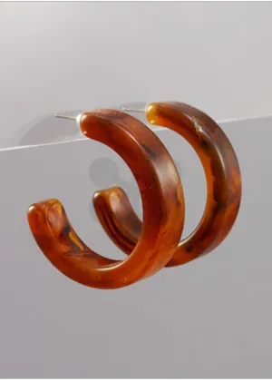 Emma Acrylic Tube Earrings-