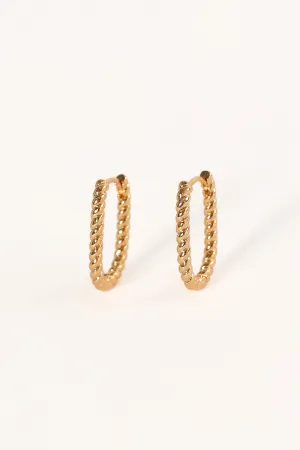 Fabian Hoop Earrings - Gold