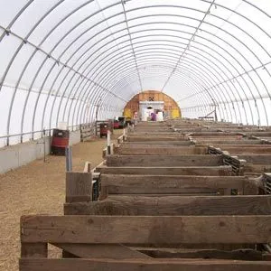 FarmTek 38' Super Moo-Tel Livestock Housing Building System – Durable, Versatile Shelter For Livestock and Storage