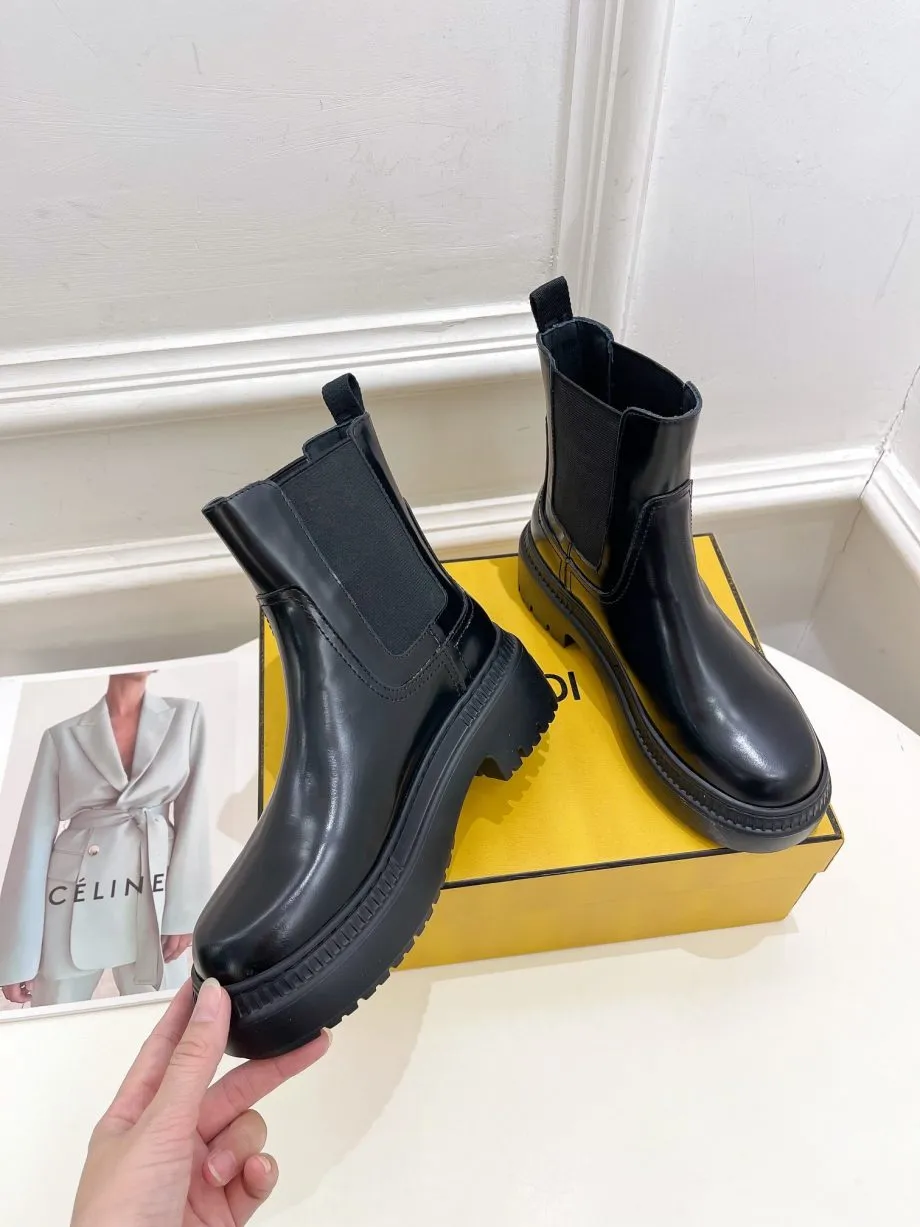 FD Feni Force Chelsea Boots Black For Women 8T8187AD7QF0ABB