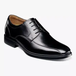 Florsheim Mens Forecast Solid Black Lace-up Leather Dress Shoes