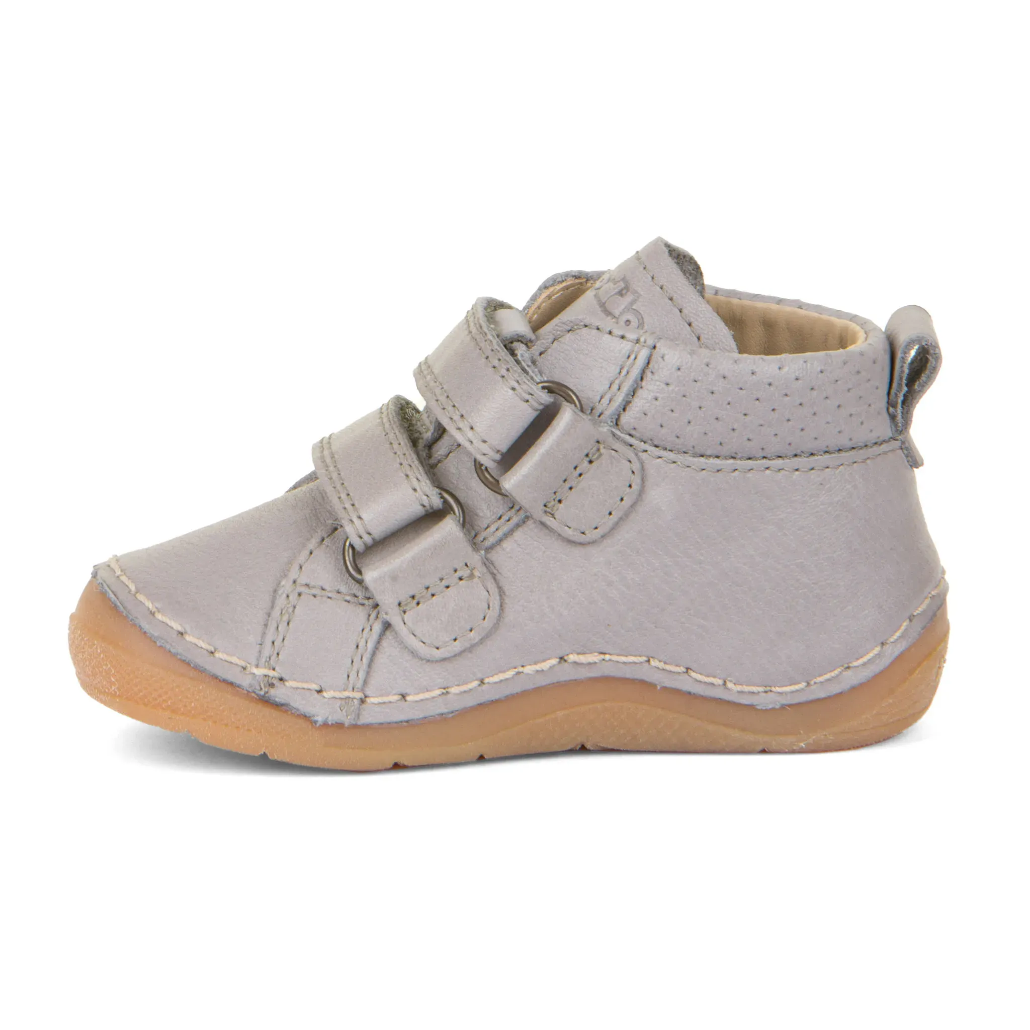 Froddo Boy's and Girl's Paix Casual Shoes with Hoop and Loop Closure - Light Grey