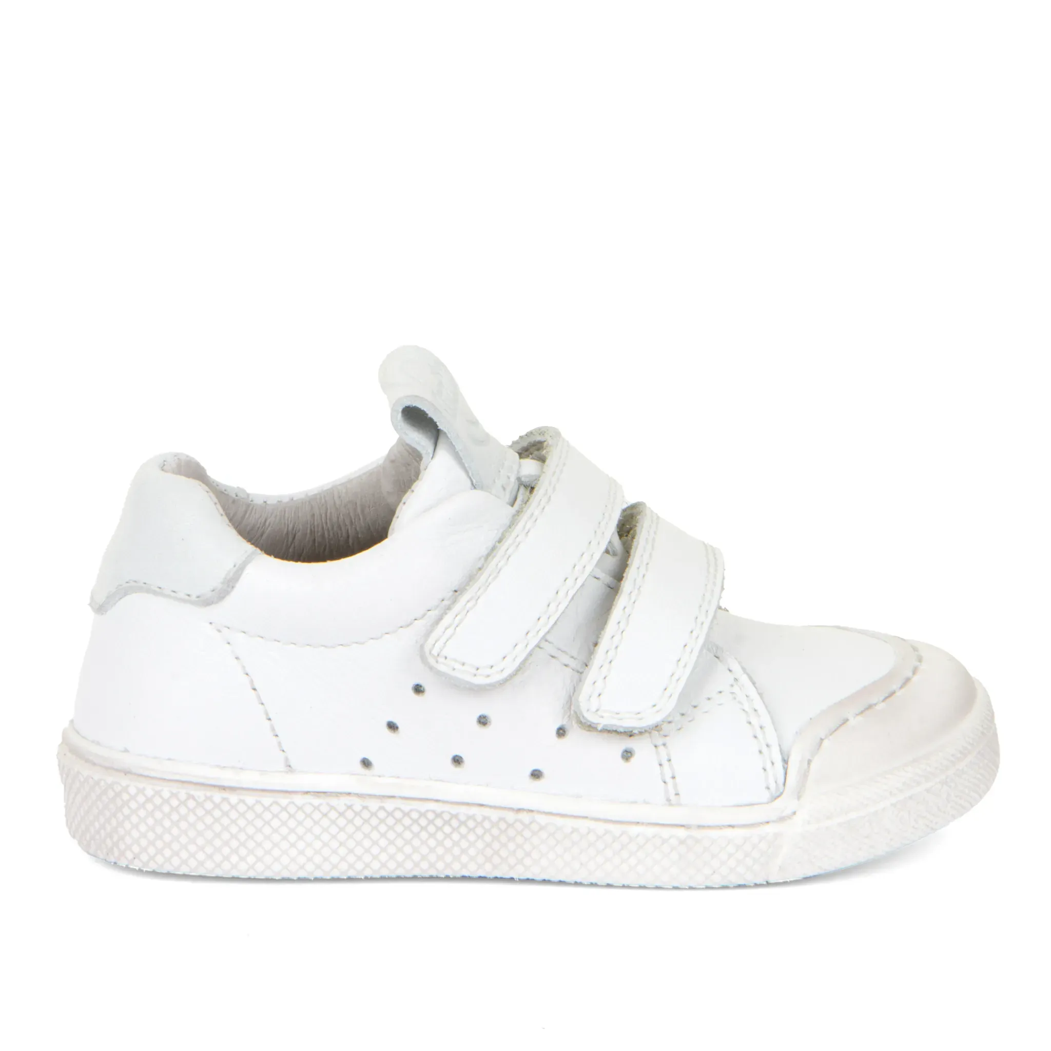 Froddo Boy's and Girl's Rosario  Casual Shoes with Hoop and Loop Closure - White