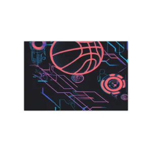 Futuristic Slam Dunk Basketball Art Poster