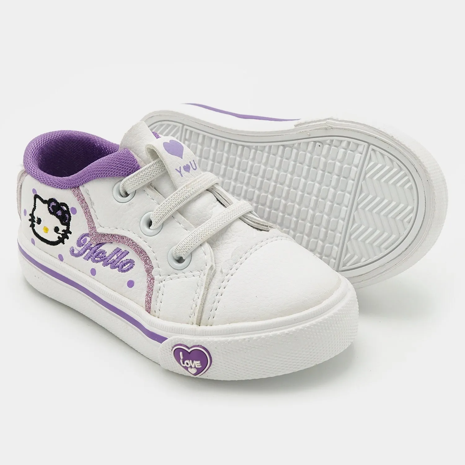 Girls Sneaker 5673C-White/Purple