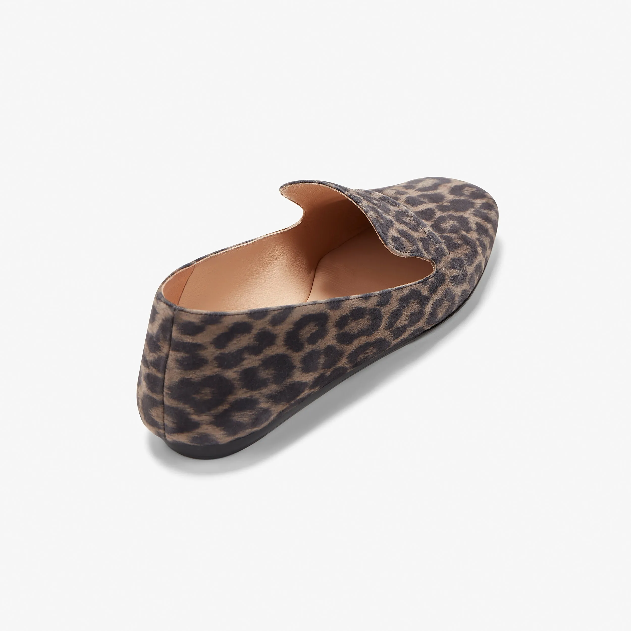 Grace Loafer - Leopard Suede :: Taupe / Black