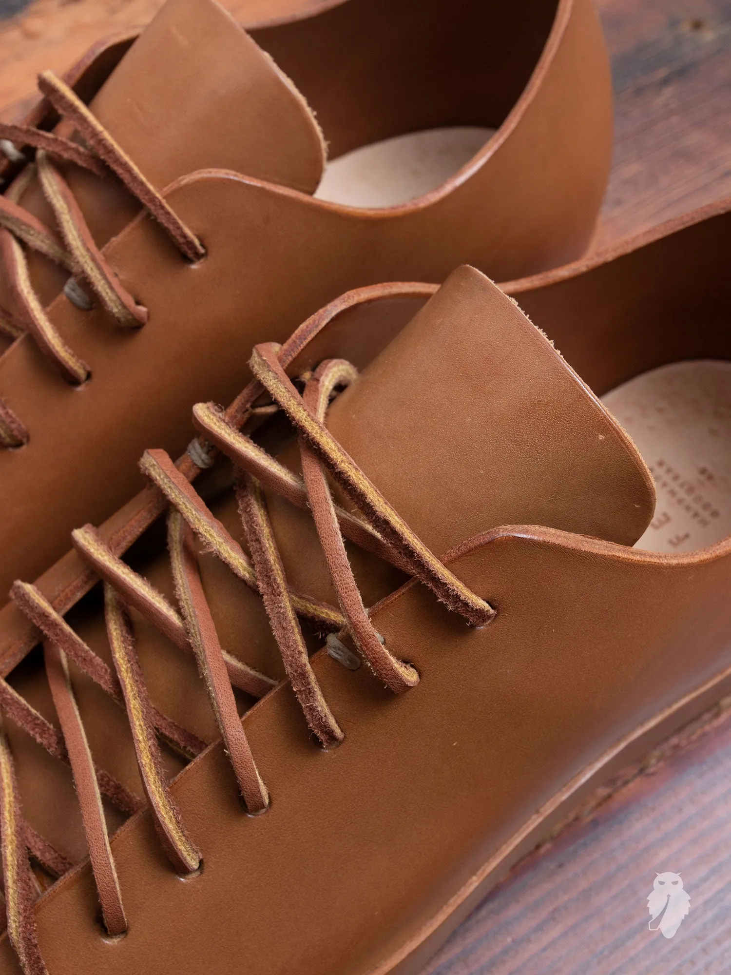 Hand Sewn Low-Top Sneaker in Tan