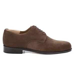 Havana suede Derby Shoes - Leather outsole - DOVER