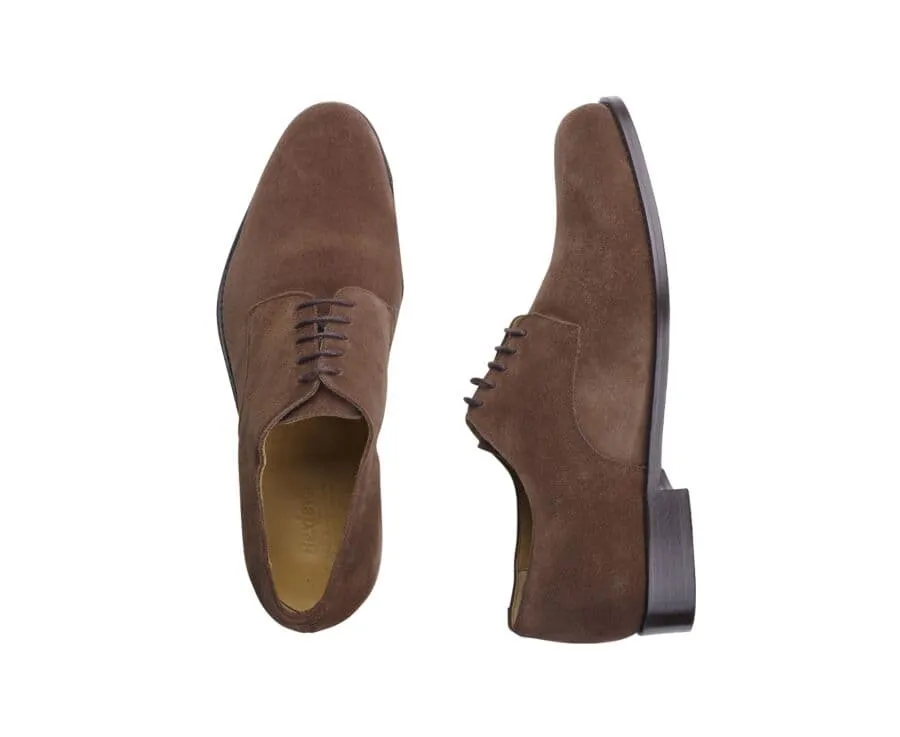 Havana suede Derby Shoes - Leather outsole - DOVER