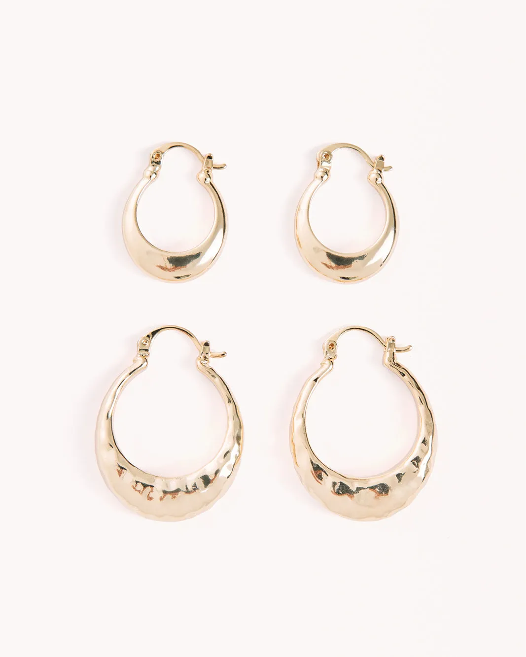 HEIDI EARRING 2 PACK - GOLD PLATED 18K