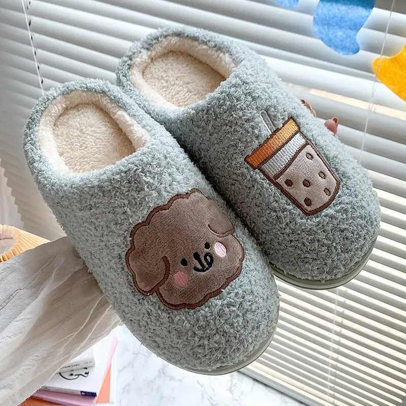 Home Confinement Dormitory Plush Slippers