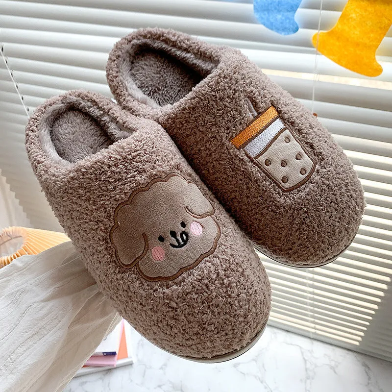 Home Confinement Dormitory Plush Slippers