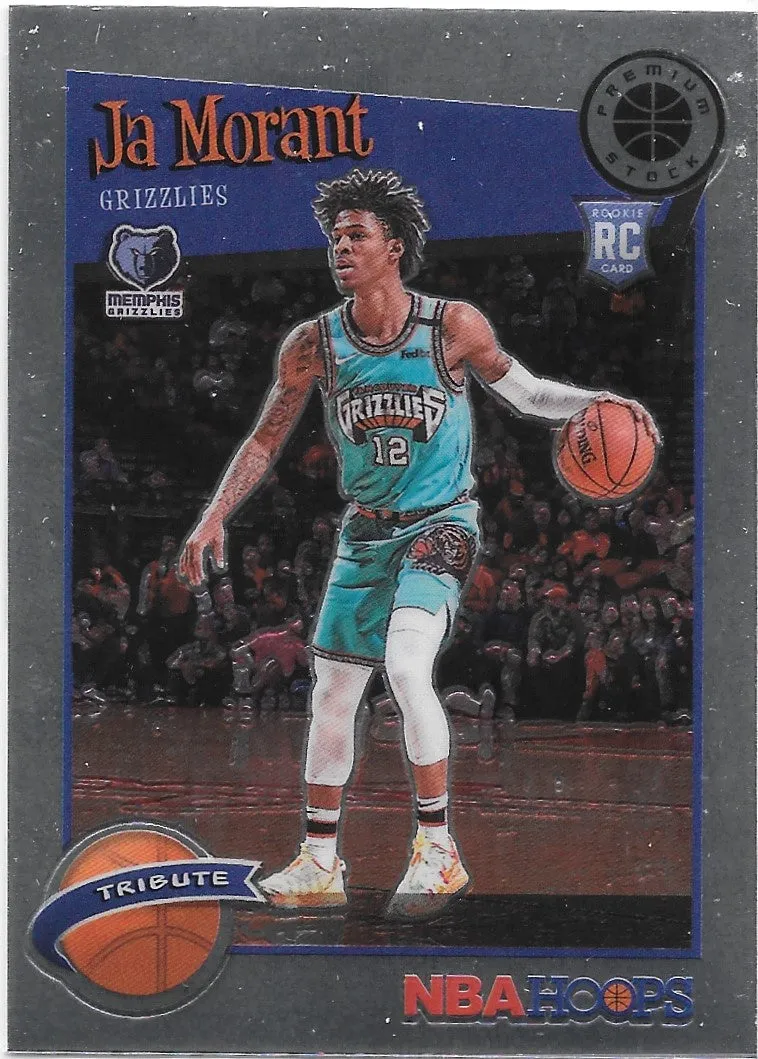 Ja Morant, RC, Tribute, 2019-20 Panini Hoops Premium Stock Basketball NBA