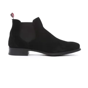 Jeffery West Nico Chelsea Boot in Black Suede