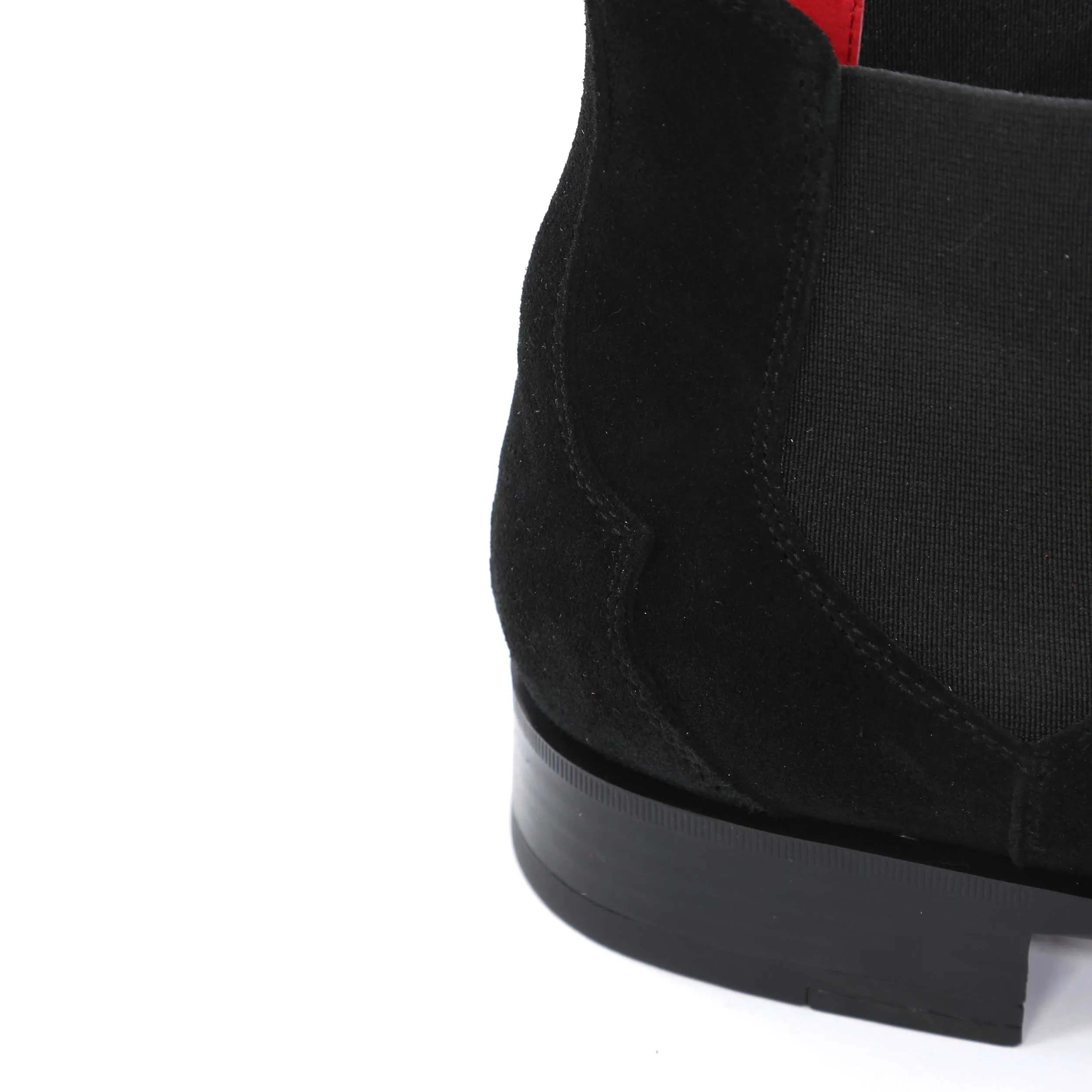 Jeffery West Nico Chelsea Boot in Black Suede