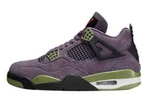 Jordan 4 Retro Zapato para mujer, Canyon Purple/Anthracite-allig, 7