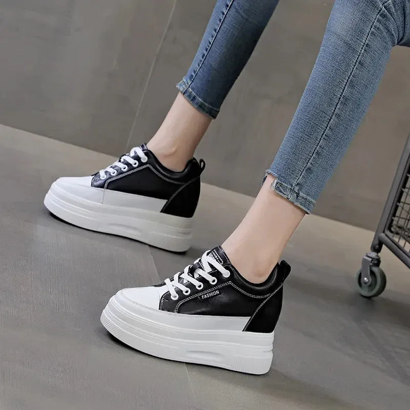 Joskaa 2024 New Black Platform Fashion Sneakers New