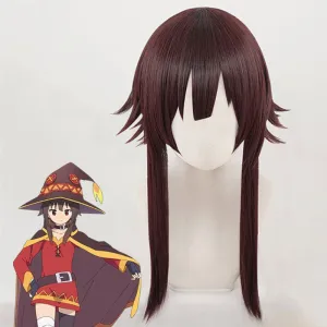 Konosuba: God's Blessing on This Wonderful World! Kono Subarashii Sekai ni Shukufuku wo! Megumin Brown Cosplay Wig