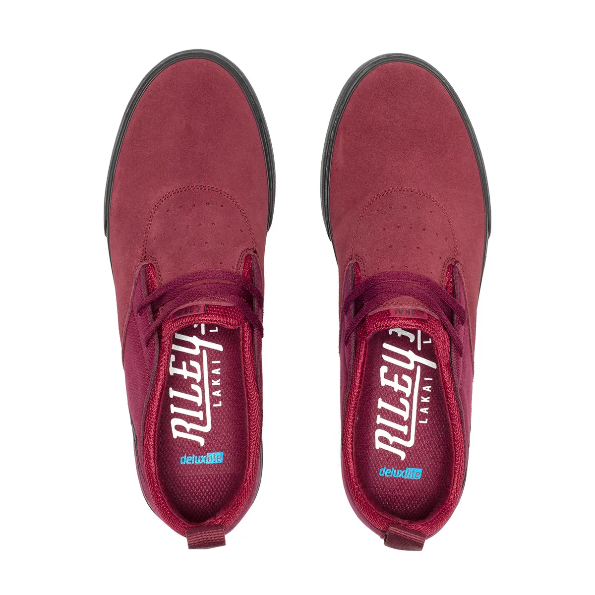 Lakai Shoes Riley 2 - Burgundy/Black Suede