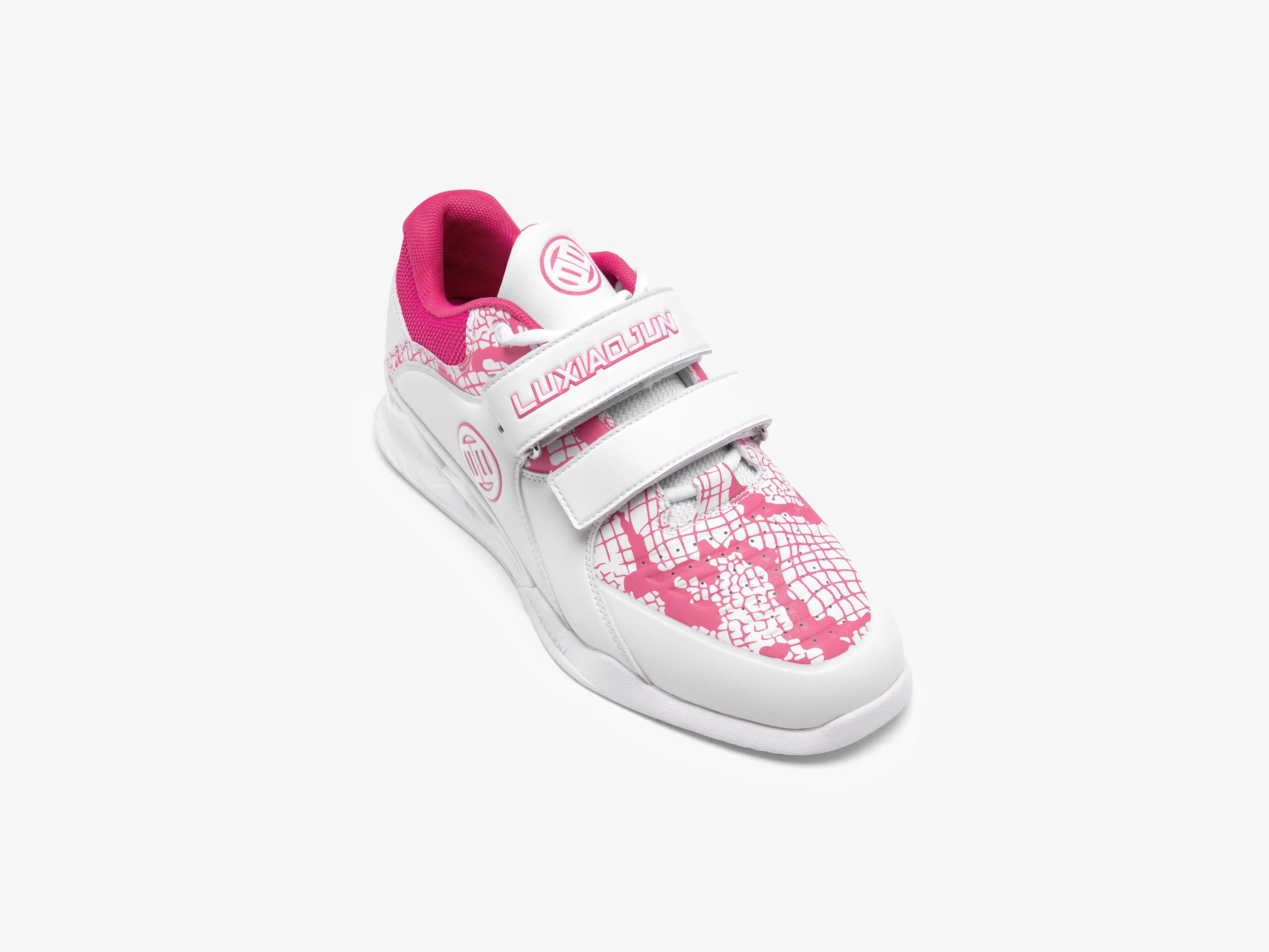 LUXIAOJUN PowerPro I Weightlifting Shoes The Limited Snake Edition (Pink White)