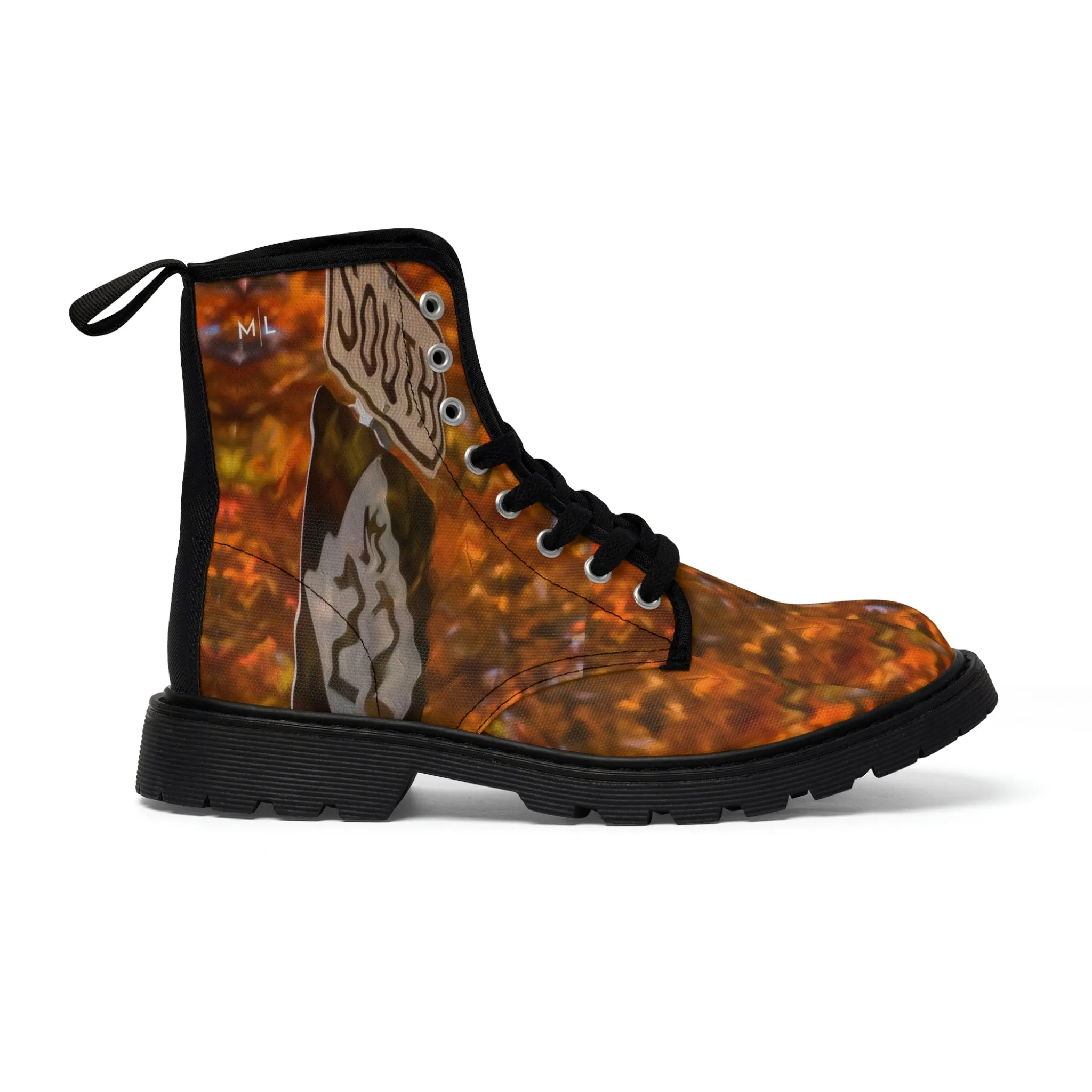 M22 Impressionist Women's Canvas Art Boots