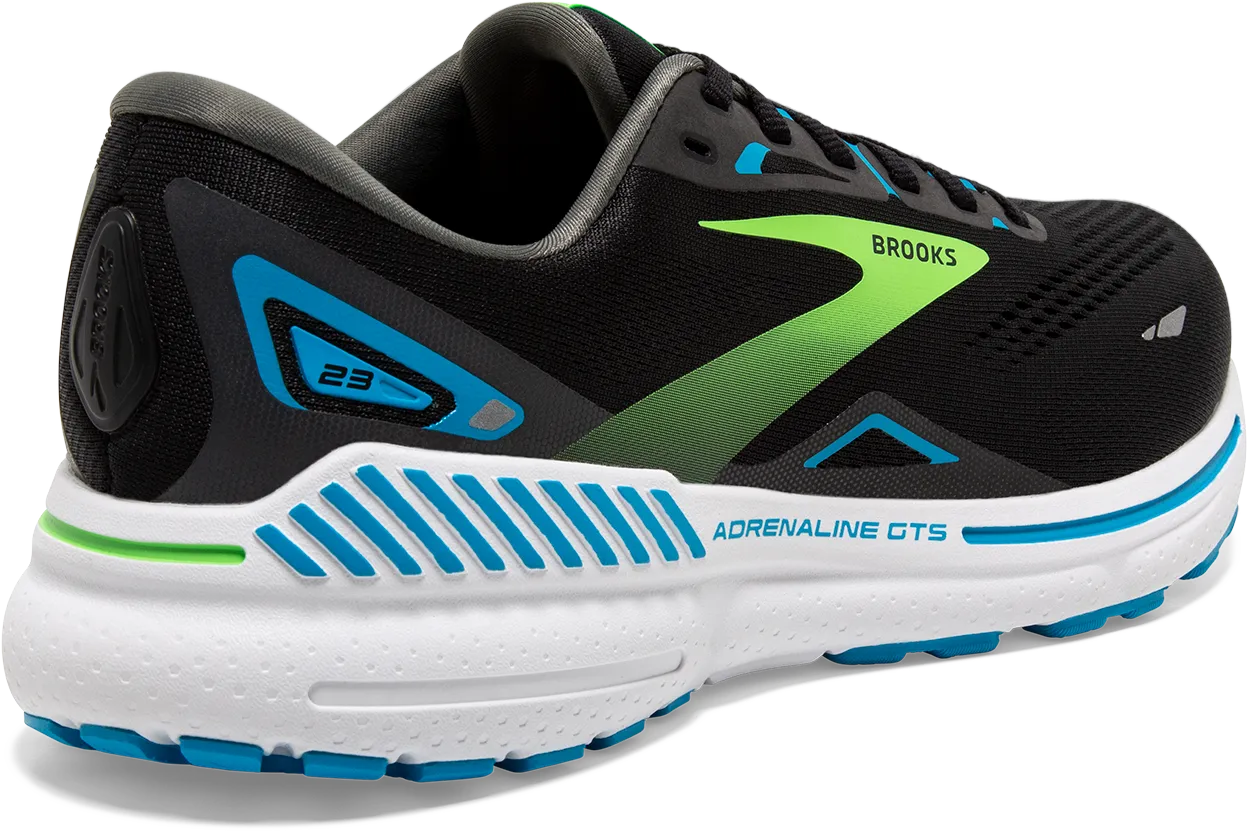 Men's Adrenaline GTS 23 WIDE (006 - Black/Hawaiian Ocean/Green)